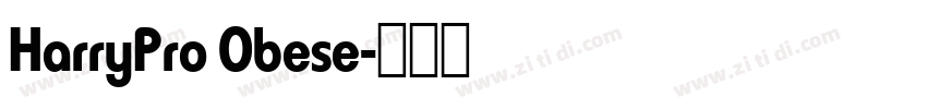 HarryPro Obese字体转换